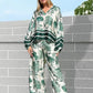 😍🌿Traje suelto causal estampado para mujeres de talla grande💋