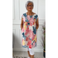 🔥Vestido holgado hasta la rodilla con 50% de descuento 👗y estampado de mariposa