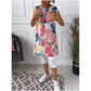 🔥Vestido holgado hasta la rodilla con 50% de descuento 👗y estampado de mariposa