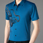 Camisa de Manga Corta Casual de Seda de Hielo para Hombres