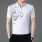 Camisa de Manga Corta Casual de Seda de Hielo para Hombres