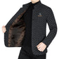 Chaqueta de abrigo a cuadros con bolsillos de moda para hombre