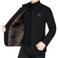 Chaqueta de abrigo a cuadros con bolsillos de moda para hombre