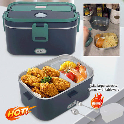 Conjunto portátil de calentador eléctrico para comida