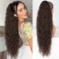 💜Extensión de pelo rizado ondulado con coleta