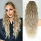 💜Extensión de pelo rizado ondulado con coleta