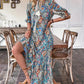 ⏳Vestido👗 Bohemio Largo de Cuello en V con 49% de descuento⏰por tiempo limitado