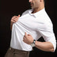 Camisa de negocios de alta elasticidad sin plancha para hombre