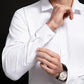 Camisa de negocios de alta elasticidad sin plancha para hombre