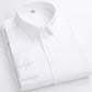 Camisa de negocios de alta elasticidad sin plancha para hombre