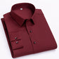 Camisa de negocios de alta elasticidad sin plancha para hombre