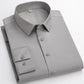 Camisa de negocios de alta elasticidad sin plancha para hombre