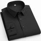 Camisa de negocios de alta elasticidad sin plancha para hombre