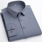 Camisa de negocios de alta elasticidad sin plancha para hombre