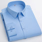 Camisa de negocios de alta elasticidad sin plancha para hombre