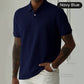 🔥Camiseta de solapa texturizada con flecos de trigo para hombre HOT SALE 🔥💨: ¡audaz, elegante y única! 👕