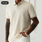 🔥Camiseta de solapa texturizada con flecos de trigo para hombre HOT SALE 🔥💨: ¡audaz, elegante y única! 👕