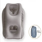 Almohada de Viaje Inflable Ergonómica con Aberturas y Bolsa de Transporte