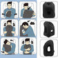 Almohada de Viaje Inflable Ergonómica con Aberturas y Bolsa de Transporte