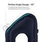 Almohada de Viaje Inflable Ergonómica con Aberturas y Bolsa de Transporte