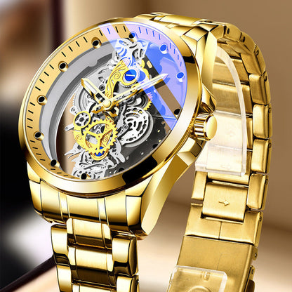 ⌚ ¡50% DE DESCUENTO! ✨ Reloj Esqueleto de Doble Cara – Luminoso y Resistente al Agua 30M ⚡