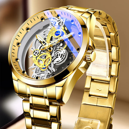 ⌚ ¡50% DE DESCUENTO! ✨ Reloj Esqueleto de Doble Cara – Luminoso y Resistente al Agua 30M ⚡