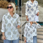 🍁Camisa✨ casual con estampado botánico para mujer