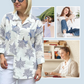 🍁Camisa✨ casual con estampado botánico para mujer
