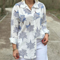 🍁Camisa✨ casual con estampado botánico para mujer