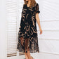 🎉 Oferta 2026 — Más de 34 200 unidades vendidas 💝 Vestido largo de mujer con estampado, corte holgado y cuello en V – Vestido de verano para todo tipo de figuras 👗