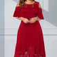 ⏳Vestido especial⏰femenino con dobladillo de encaje de hombros fríos y con límite de tiempo limitado