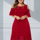 ⏳Vestido especial⏰femenino con dobladillo de encaje de hombros fríos y con límite de tiempo limitado