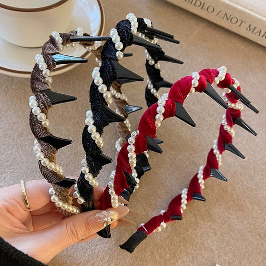 FREE GIFT | 🔥Venta caliente🔥 Diadema Vintage de Perlas Artificiales (55% DE DESCUENTO)