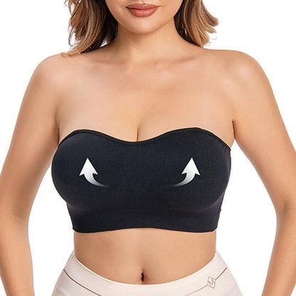 👙 ¡50% DE DESCUENTO AHORA! 💫 Sujetador antideslizante sin tirantes para mujer – Sin resbalamientos, comodidad sin alambre y almohadillas ✨ desmontables