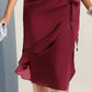 Elegante vestido de color sólido de moda