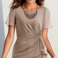 Elegante vestido de color sólido de moda