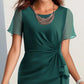 Elegante vestido de color sólido de moda