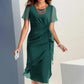 Elegante vestido de color sólido de moda