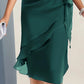 Elegante vestido de color sólido de moda