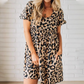 👗Mini vestido casual de mujer con estampado de leopardo