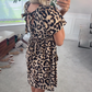 👗Mini vestido casual de mujer con estampado de leopardo
