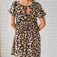 👗Mini vestido casual de mujer con estampado de leopardo