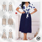 ⏳Vestido cruzado especial⏰floral con cuello en V para mujer y cintura con👗 cinturón por tiempo limitado
