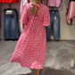 ⏳Vestido especial⏰🎀estampado con escote en V para mujer por tiempo limitado