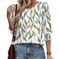 🌞Venta caliente de verano 49% OFF - Blusas de manga 3/4 casuales elegantes para mujer con puños fruncidos