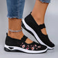 Zapatos casuales de tela transpirable de punto con suela suave