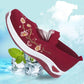 Zapatos casuales de tela transpirable de punto con suela suave