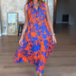💕Venta caliente 50% de descuento💕en vestido largo👗 sin mangas con estampado de moda para mujer