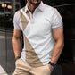 Camiseta de moda para hombre con cremallera y cuarto de cuarto