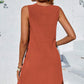 Mini vestido de línea A sin mangas para mujer